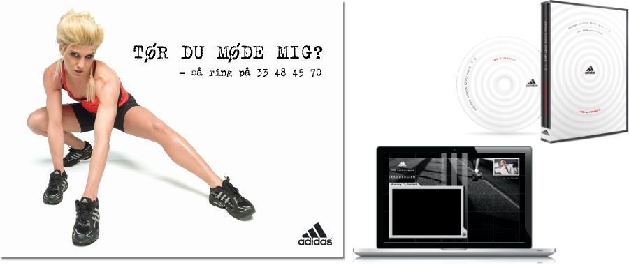 adidas løbekampagne direct mail dvd digital kampagne løb rikke hørlykke voice responce salgstræning e-learning, dan boje design, dan boje, design, danbojedesign.dk, happyogco.dk, happy & co, facebook annoncering, facebook add, social media annoncering, info display, poster, annoncering, direct mail, direct marketing, kampagne, markedsføring, marketing, marketing kampagne, website, hjemmeside, logo, koncept, strategi, kreativitet, brochure, designmanual, identitet, corporate identity, designlinie, design, graphic design, grafisk design, kommunikation, kommunikation & design