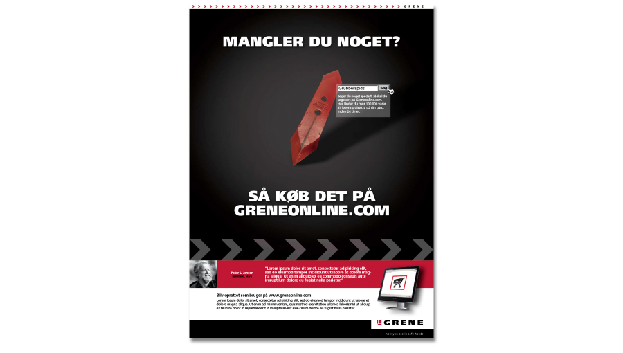 grene, annoncer, annoncering, website, hjemmeside, logo, koncept, strategi, kreativitet, brochure, designmanual, identitet, corporate identity, designlinie, design, graphic design, grafisk design, dan boje, dan boje design